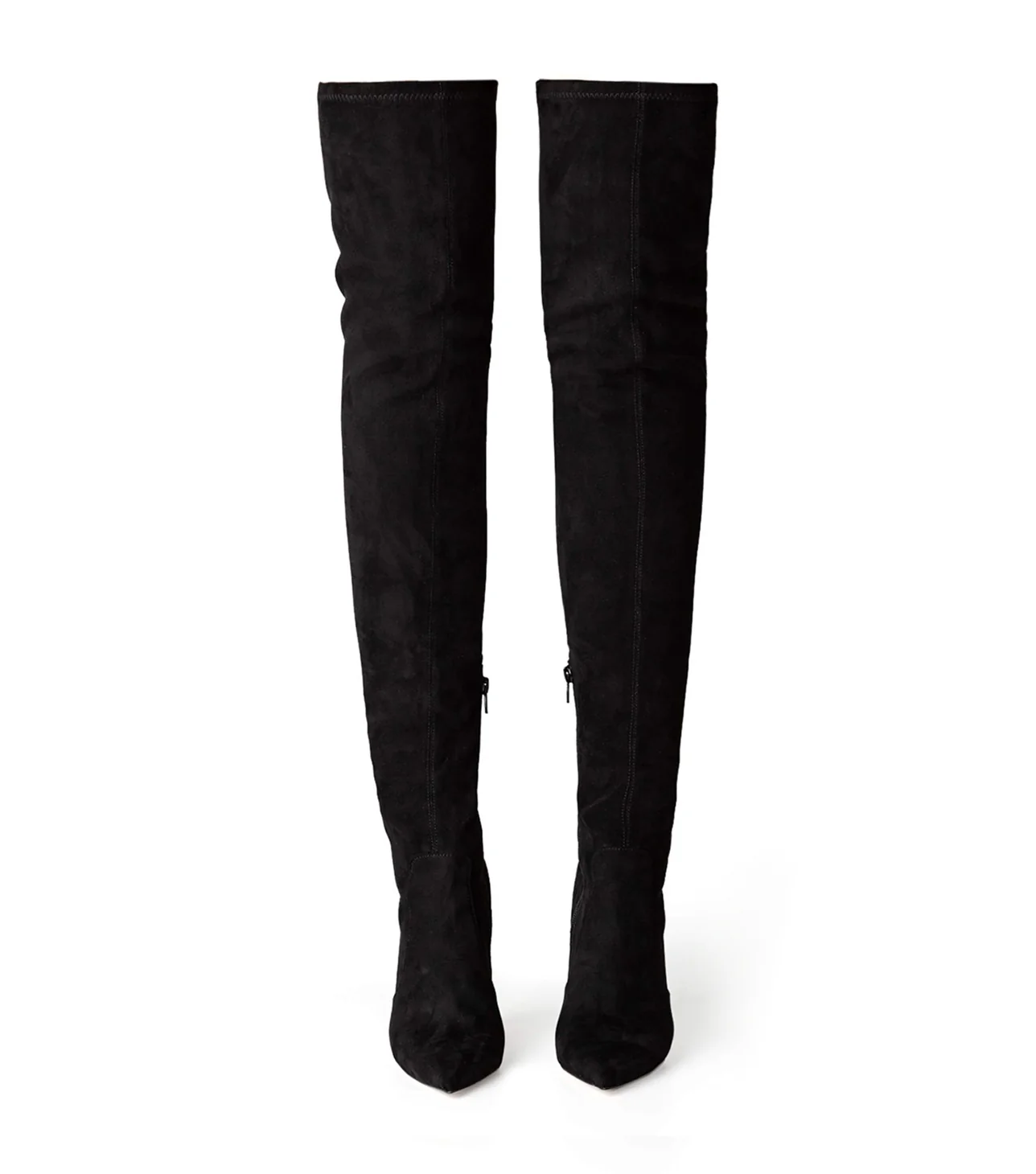 Avah Black Stretch Suede - Image 5