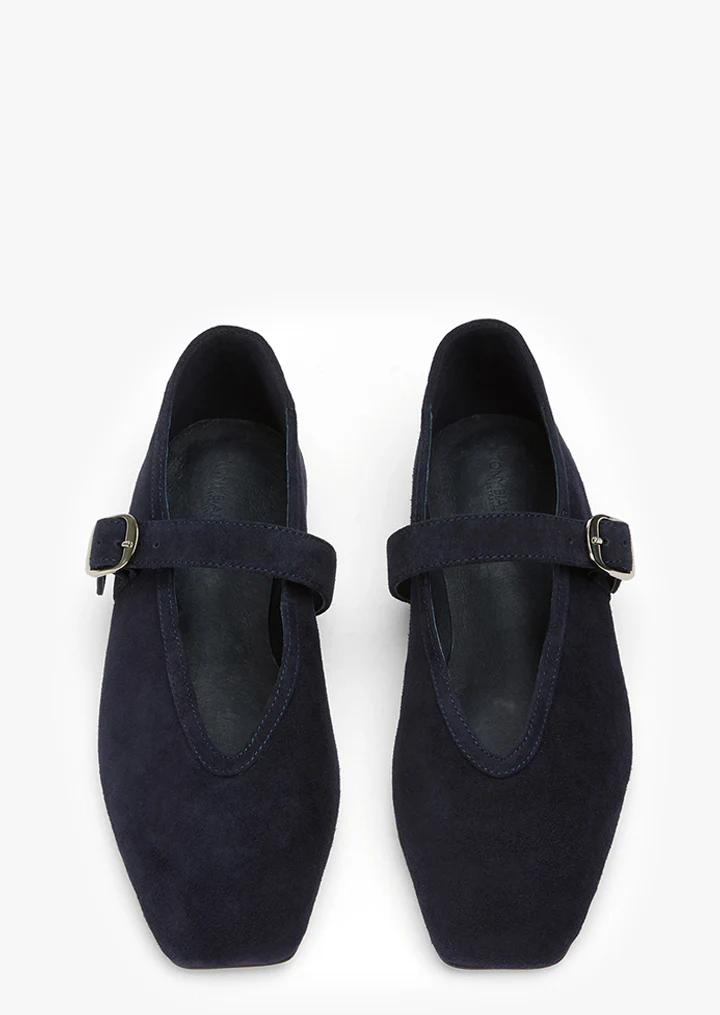Bobbi Navy Suede - Image 3