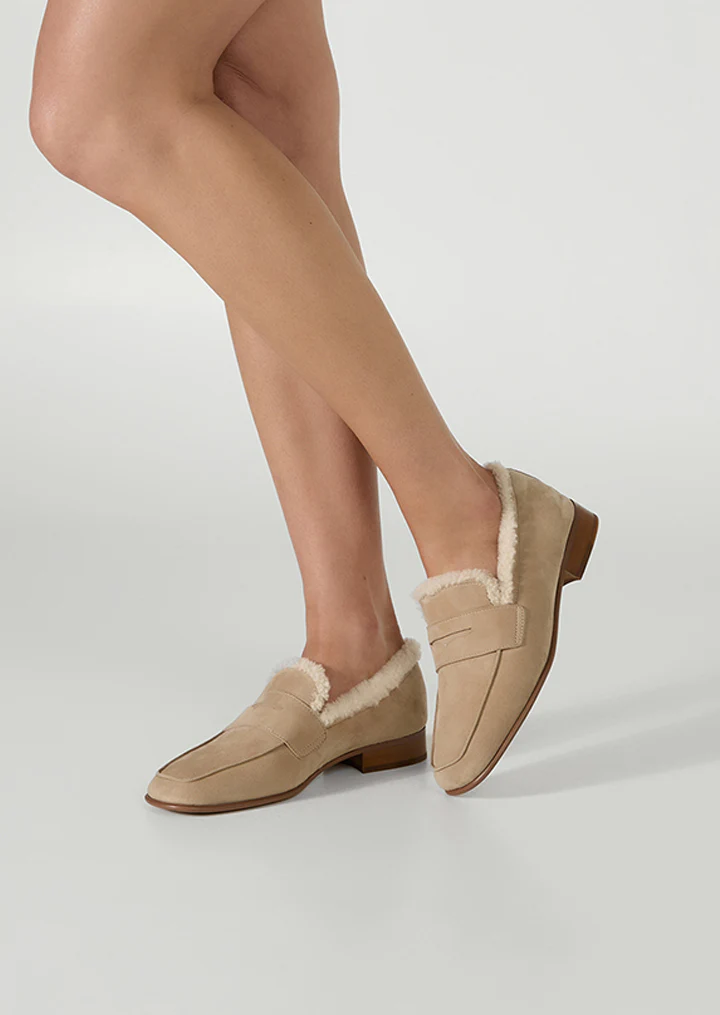 Gloria Stone Suede/Shearling - Image 2