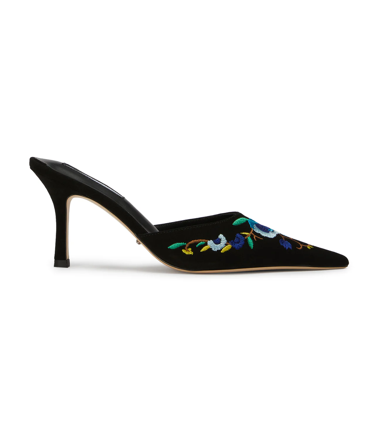 Spring Black Suede/Blue Floral - Image 4
