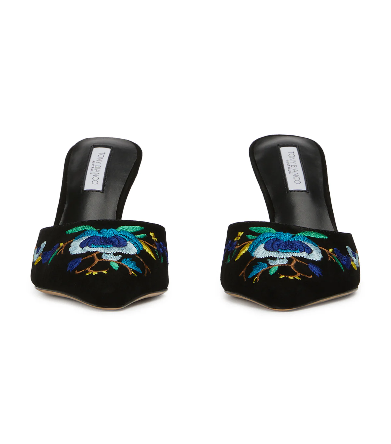 Spring Black Suede/Blue Floral - Image 7
